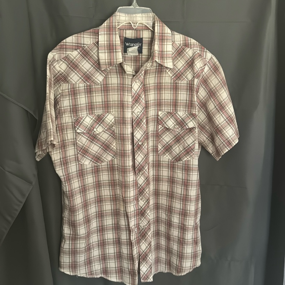 Wrangler Button-Down Cowboy Snap Double Pocket - image 1